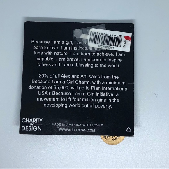 ALEX AND ANI | Because I Am A Girl Bracelet - Picture 3 of 3